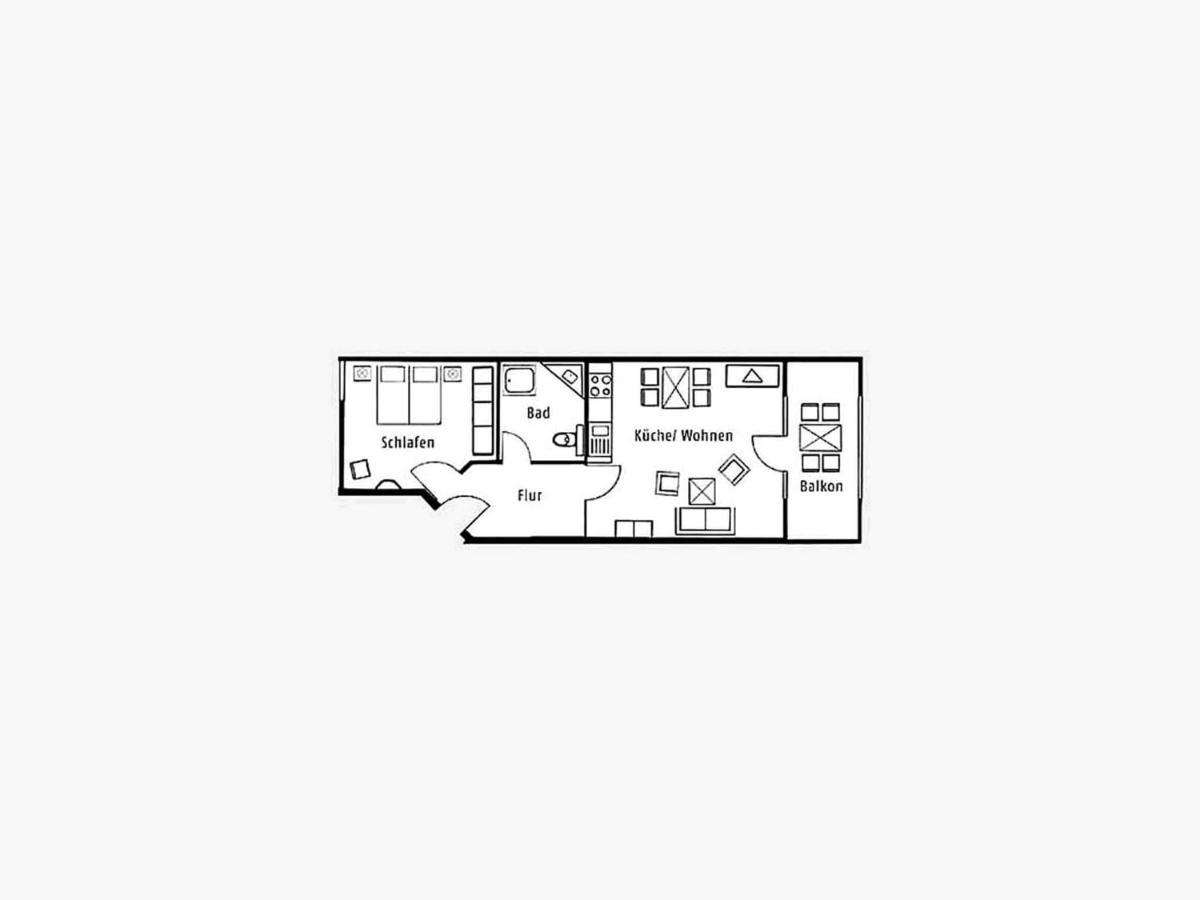 Duenenpark Binz - Komfortplus Ferienwohnung Mit 1 Schlafzimmer Und Balkon Im Dachgeschoss 136 Eksteriør billede